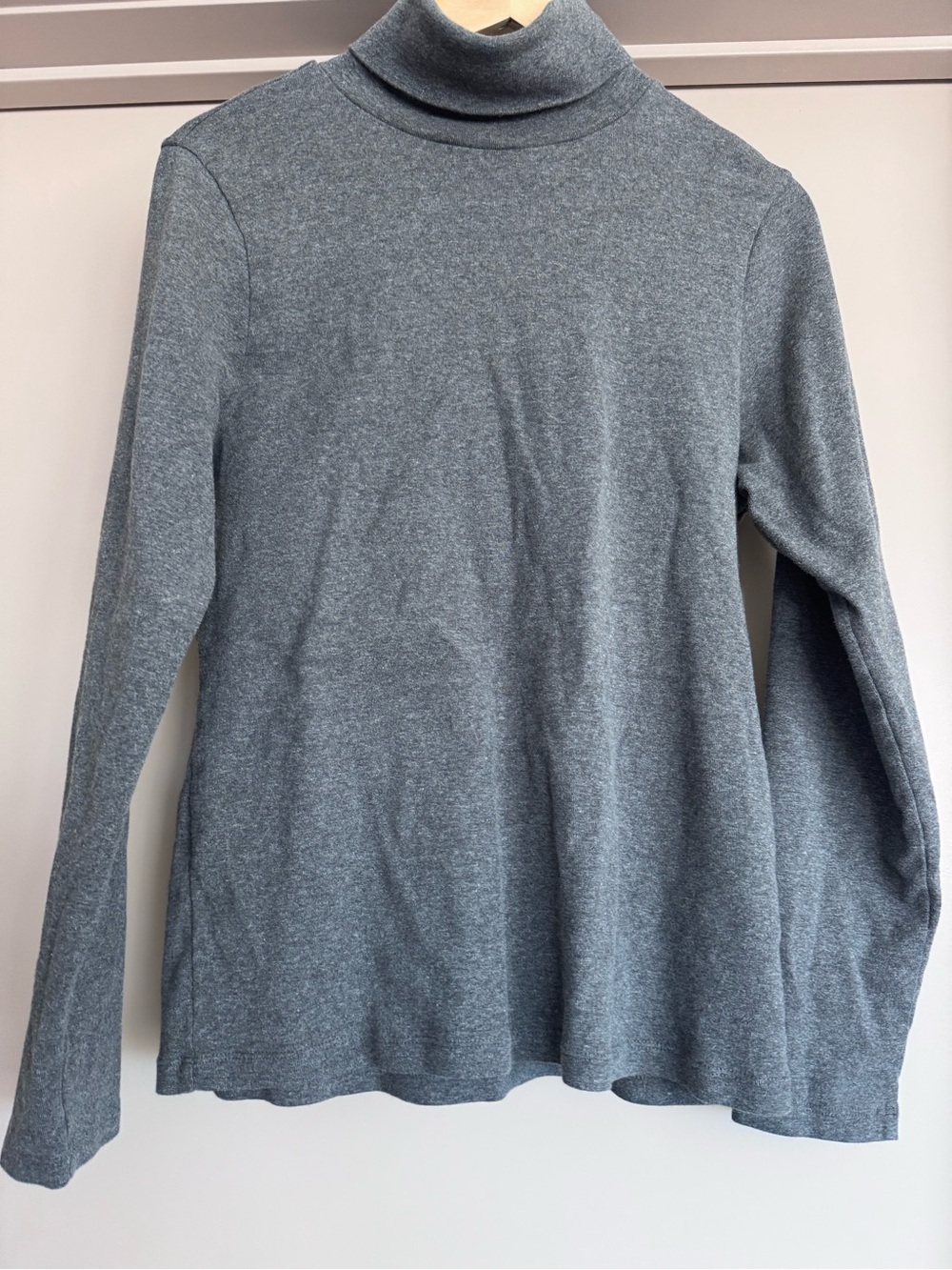 J. Crew Heather Gray Turtleneck Long-Sleeve Top